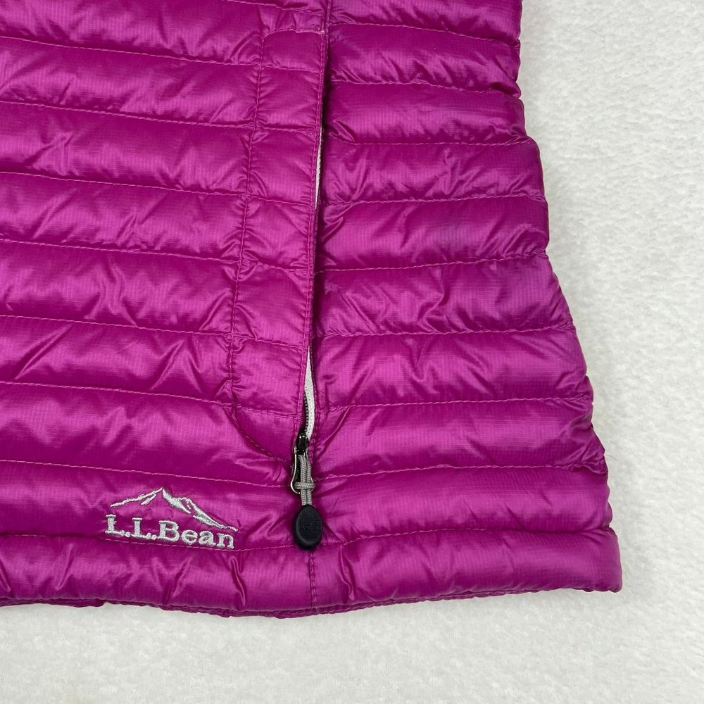 LL Bean Womens Ultralight Downtek Down Puffer Jacket Suze L Fuschia Stowaway - Picture 6 of 13